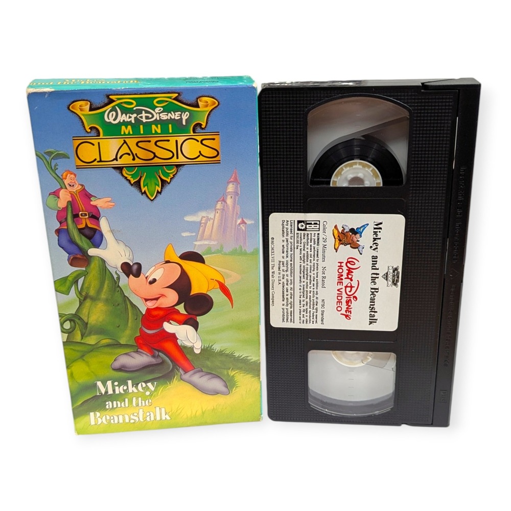 Walt Disney Mini Classics Mickey and the Beanstalk VHS 691 Vintage Home Video